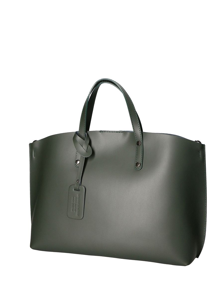 Minimalistische italienische Leder-Shopper