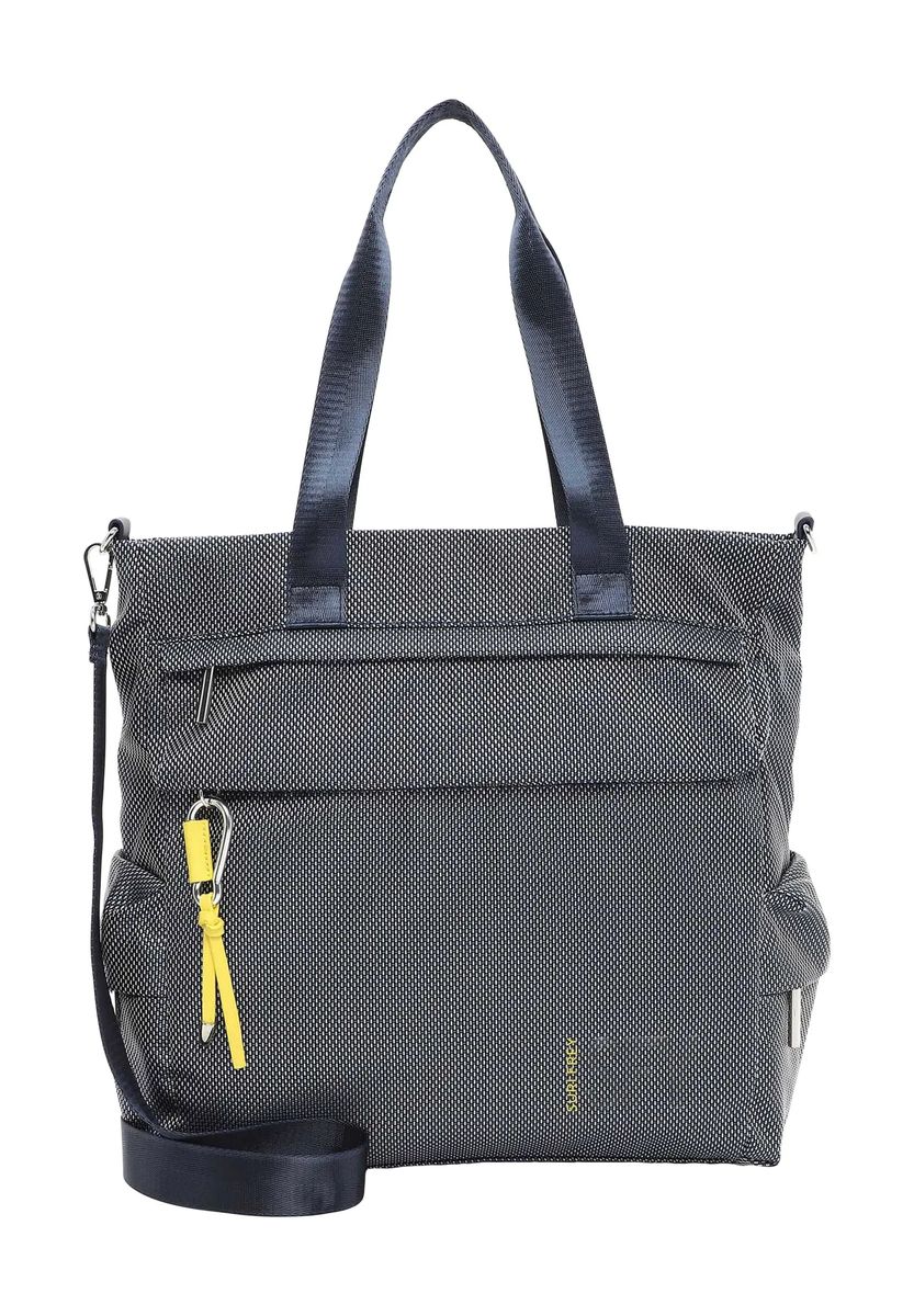 SURI FREY Shopper, Logo-Print, Reißverschluss, für Damen, blau