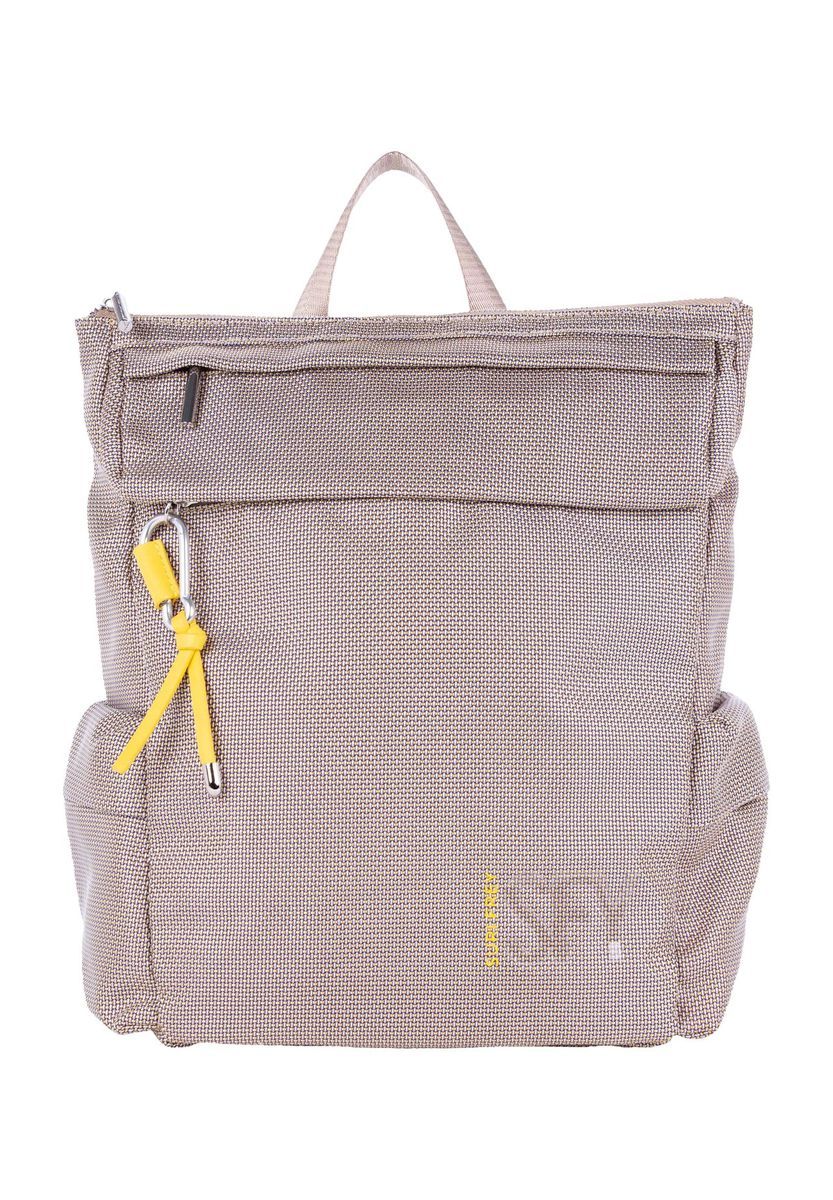 SURI FREY Rucksack, Strukturen-Optik, Anhänger, für Damen, braun