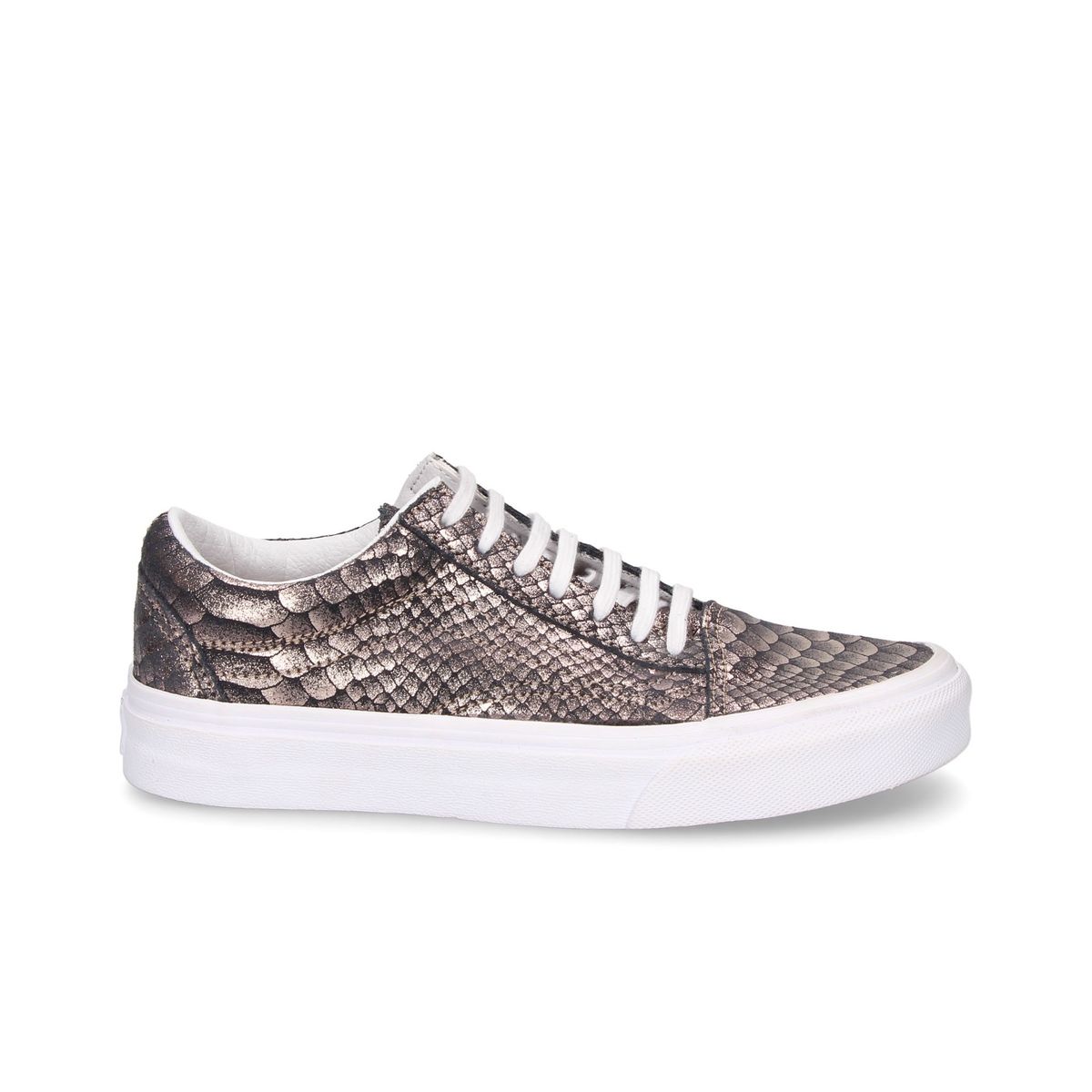 Schnürschuhe mit Schlangenmuster