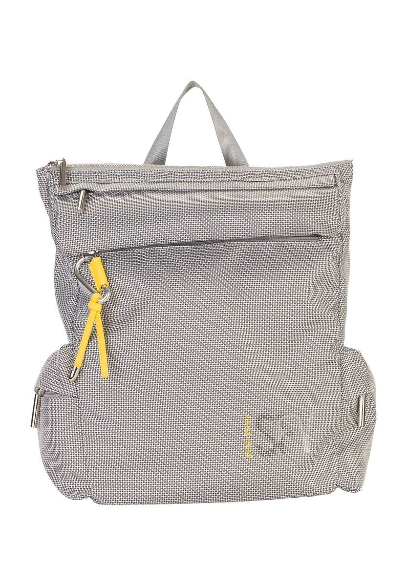 SURI FREY Rucksack, Strukturen-Optik, Anhänger, für Damen, grau