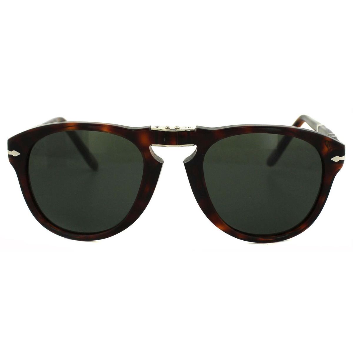 Runde Faltbare Havana Sonnenbrille