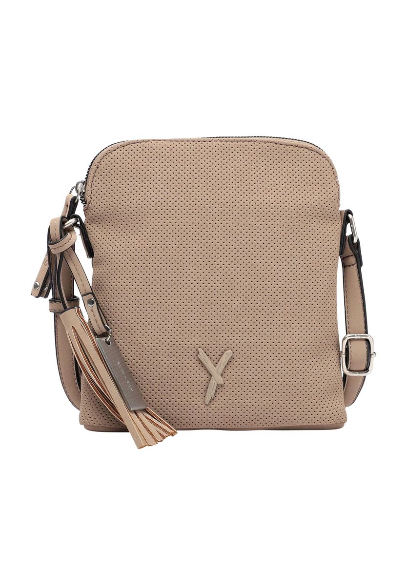 SURI FREY Umhängetasche, Loch-Struktur, uni, für Damen, beige, 99