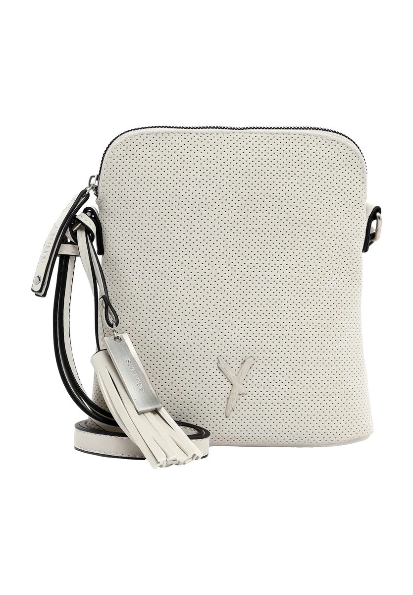 SURI FREY Umhängetasche, Loch-Struktur, uni, für Damen, beige, 99