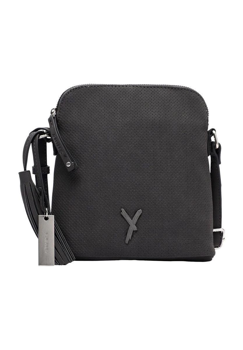 SURI FREY Umhängetasche, Loch-Struktur, uni, für Damen, grau, 99