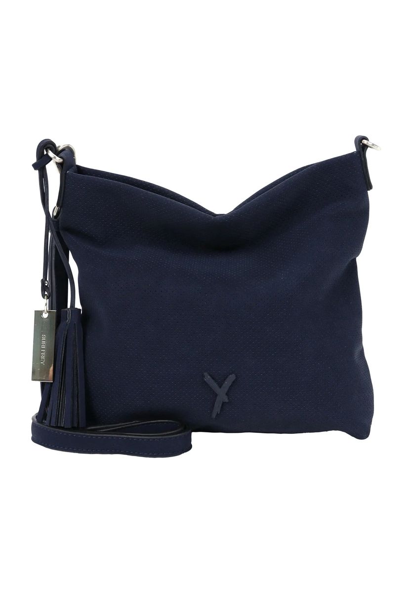 SURI FREY Umhängetasche, Kunstleder, uni, für Damen, blau, 99