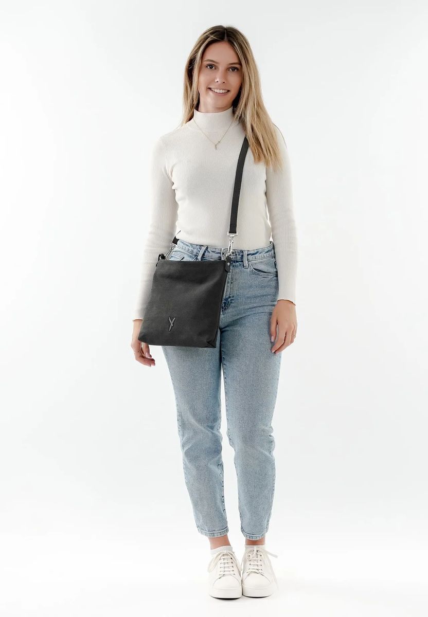 SURI FREY Umhängetasche, Kunstleder, uni, für Damen, grau, 99