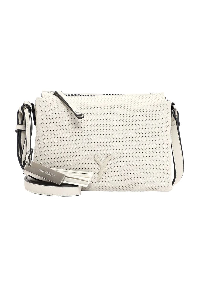 SURI FREY Umhängetasche, Emblem, Kunstleder, für Damen, beige, 99