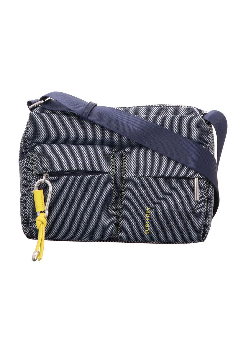 SURI FREY Schulterttasche, Anhänger, Reißverschluss, für Damen, blau