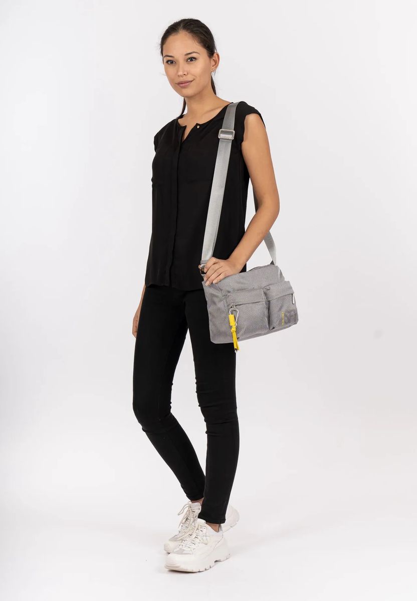 SURI FREY Schulterttasche, Anhänger, Reißverschluss, für Damen, grau