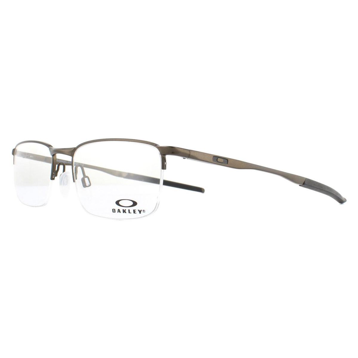 Rechteckige Halbrand-Metallbrille