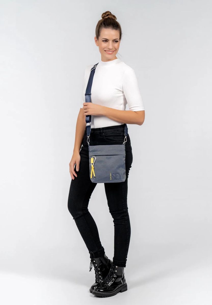 SURI FREY Umhängetasche, Melange, Reißverschluss, für Damen, blau