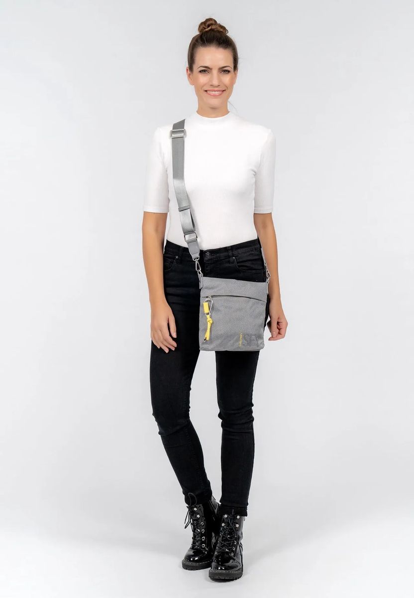 SURI FREY Umhängetasche, Melange, Reißverschluss, für Damen, grau