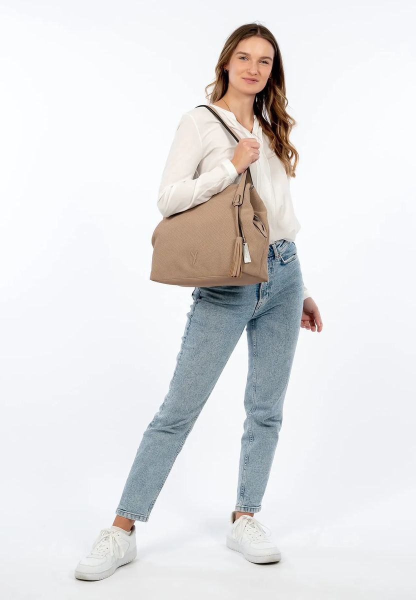 SURI FREY Shopper, Anhänger, uni, für Damen, beige, 99