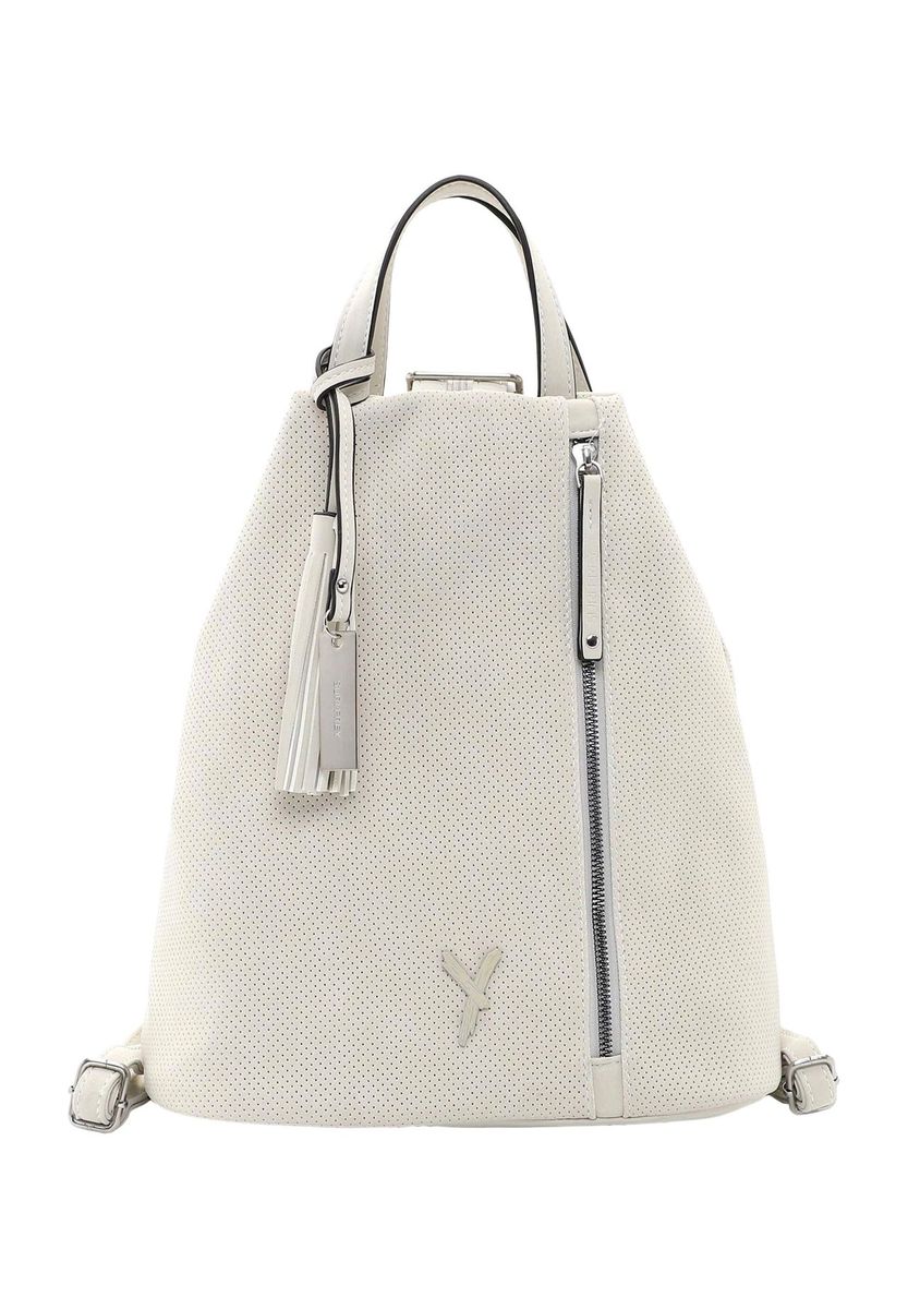 SURI FREY Rucksack, Anhänger, Emblem, uni, für Damen, beige, 99