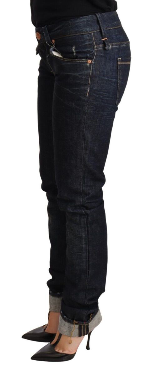 Skinny-Jeans mit niedrigem Bund