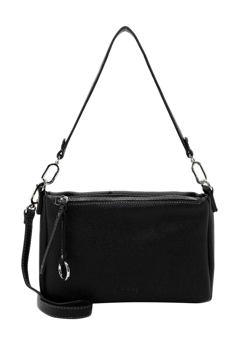 SURI FREY Schultertasche, Kunstleder, Anhänger, für Damen, schwarz