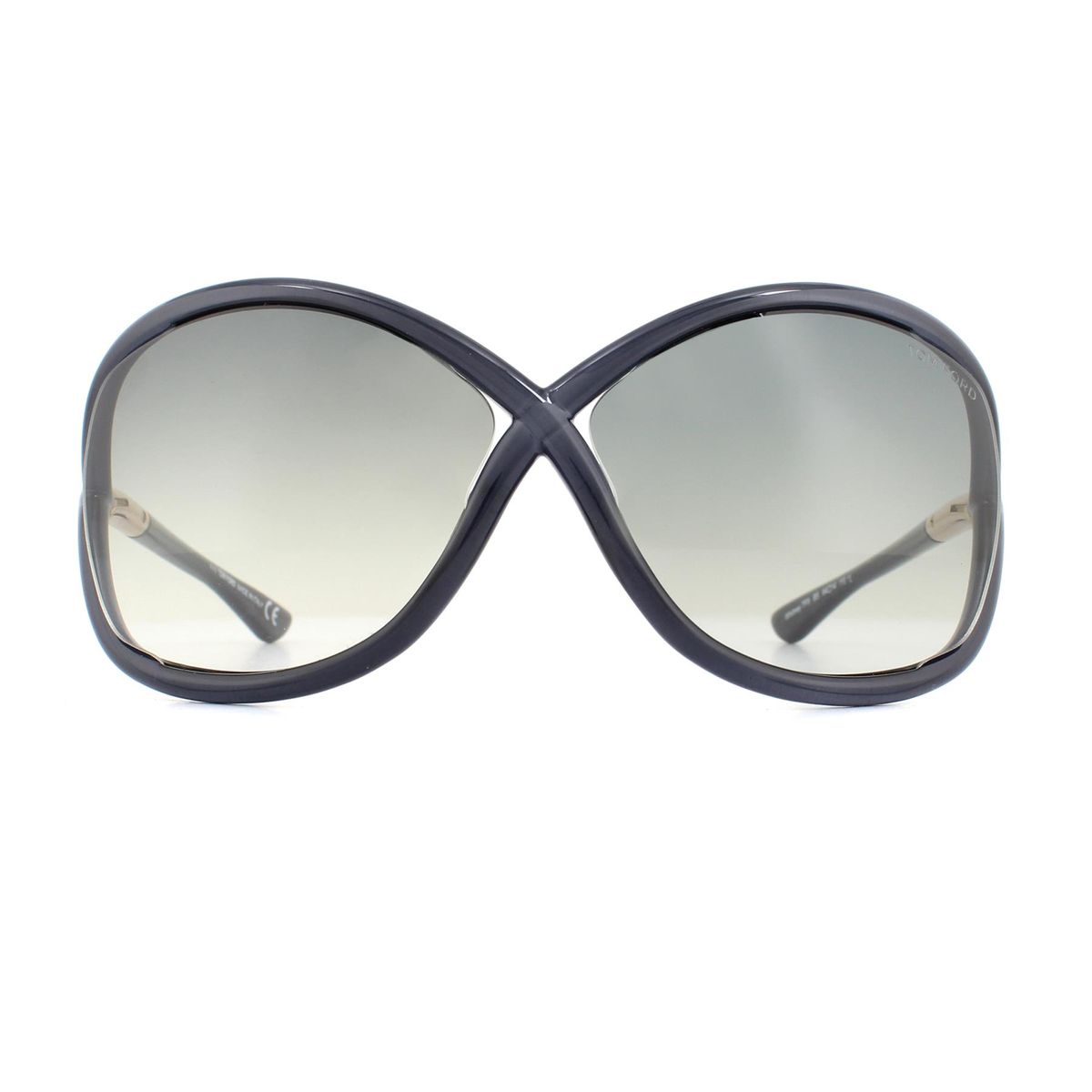 Übergroße Sonnenbrille mit Farbverlaufsgläsern