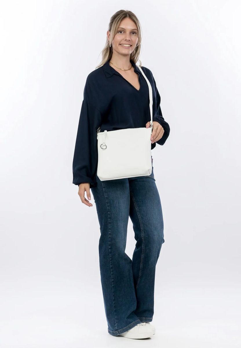 SURI FREY Umhängetasche, uni, für Damen, weiß