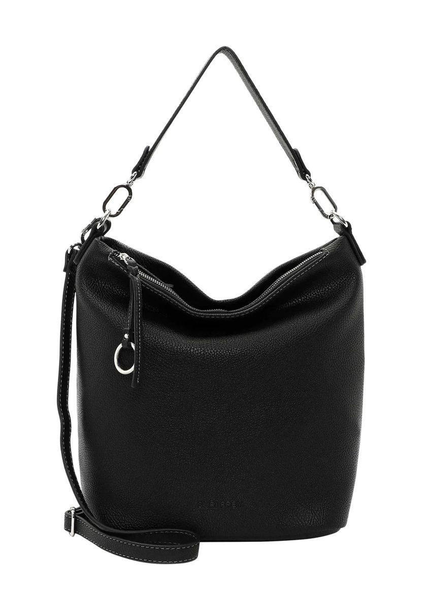 SURI FREY Schultertasche, Anhänger, uni, für Damen, schwarz