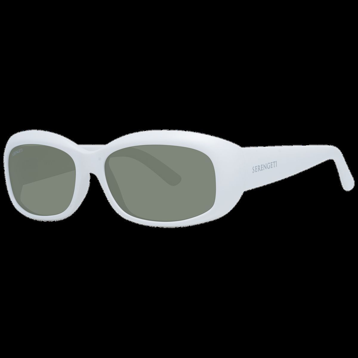 Weiße rechteckige Sonnenbrille