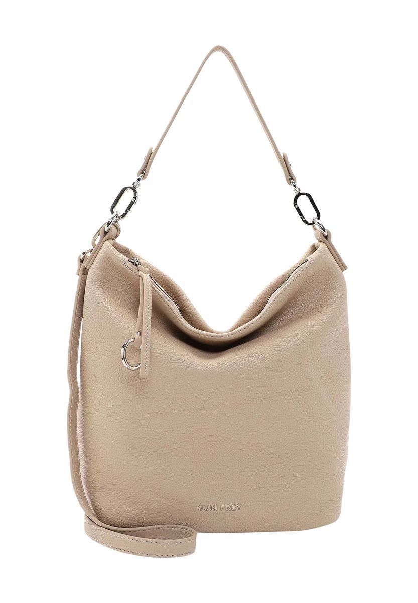 SURI FREY Schultertasche, Anhänger, uni, für Damen, beige