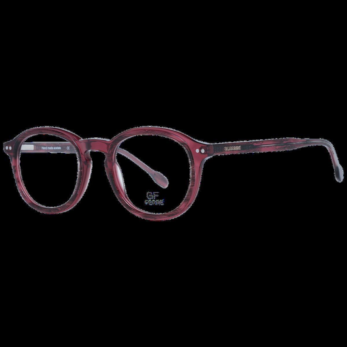 Runde Burgunderrotes Acetat Gestell Brille