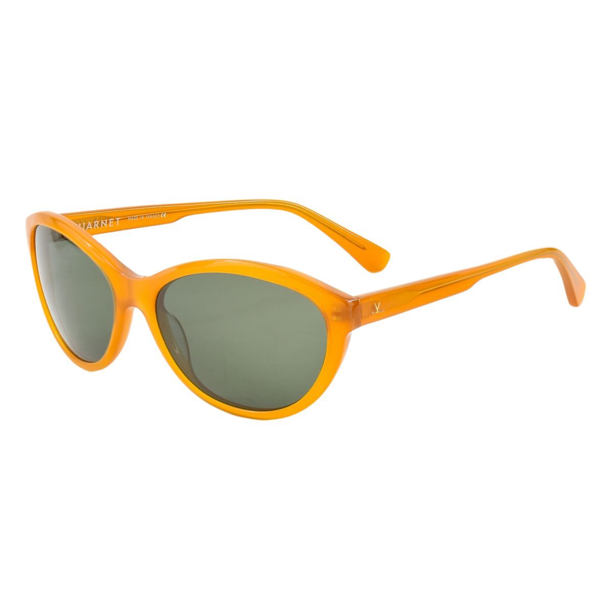 Orangefarbene Cat-Eye-Sonnenbrille aus Acetat