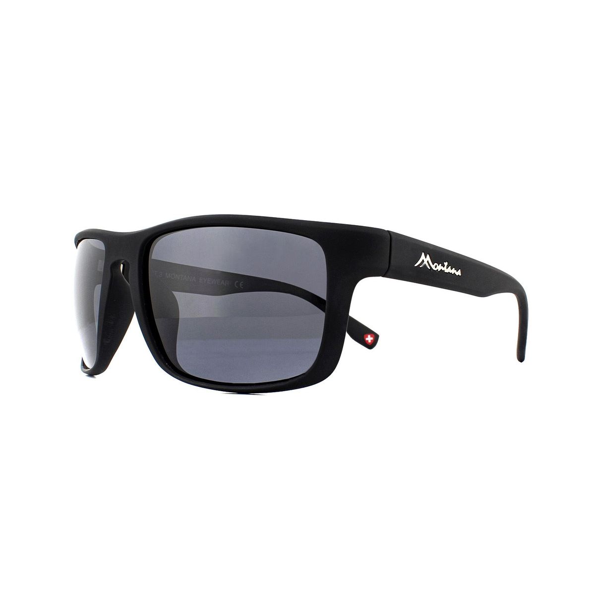Polarisierte gummierte rechteckige Sonnenbrille