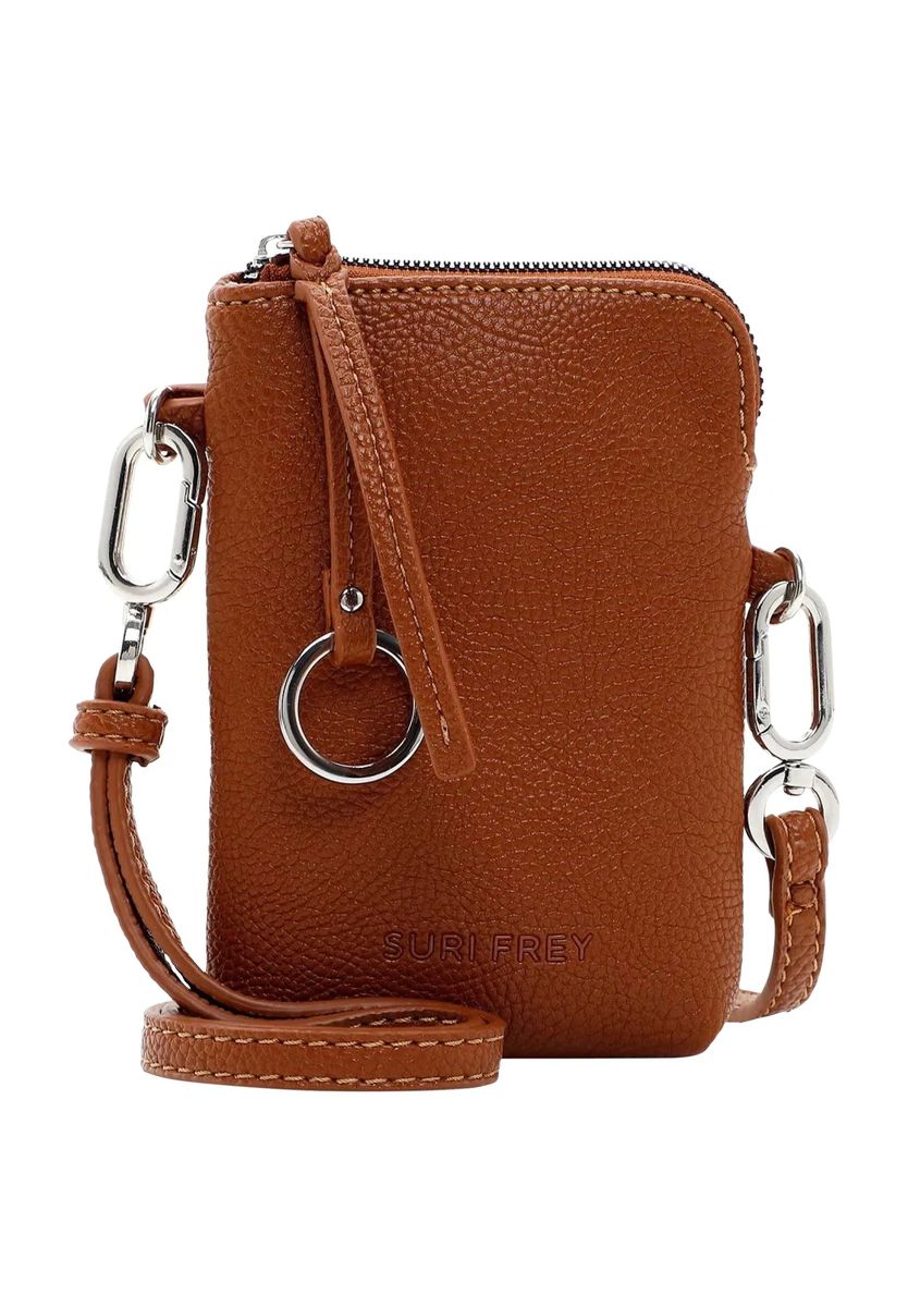 SURI FREY Smartphonetasche, Kunstleder, Anhänger, braun, 99
