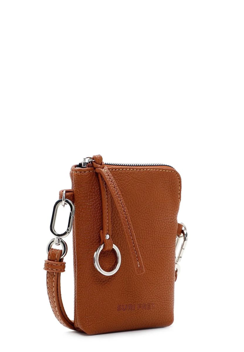 SURI FREY Smartphonetasche, Kunstleder, Anhänger, braun, 99