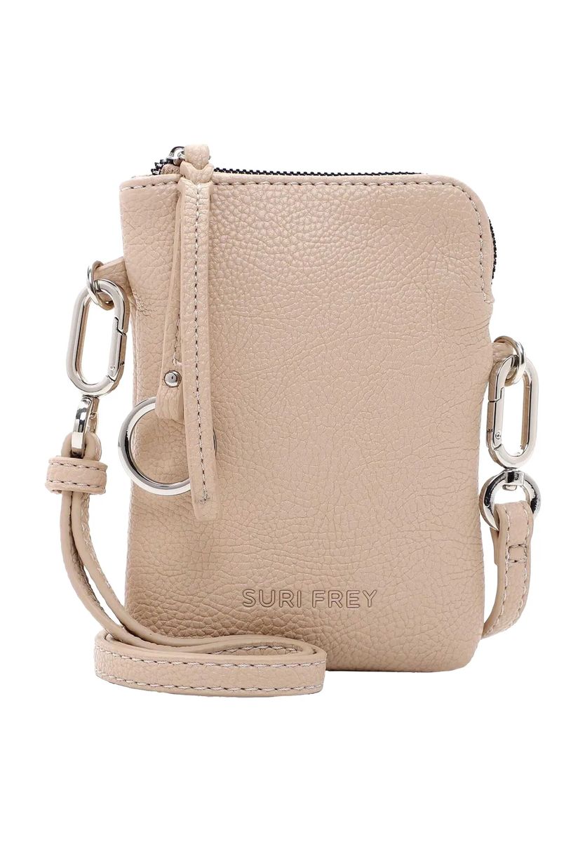SURI FREY Smartphonetasche, Kunstleder, Anhänger, beige, 99