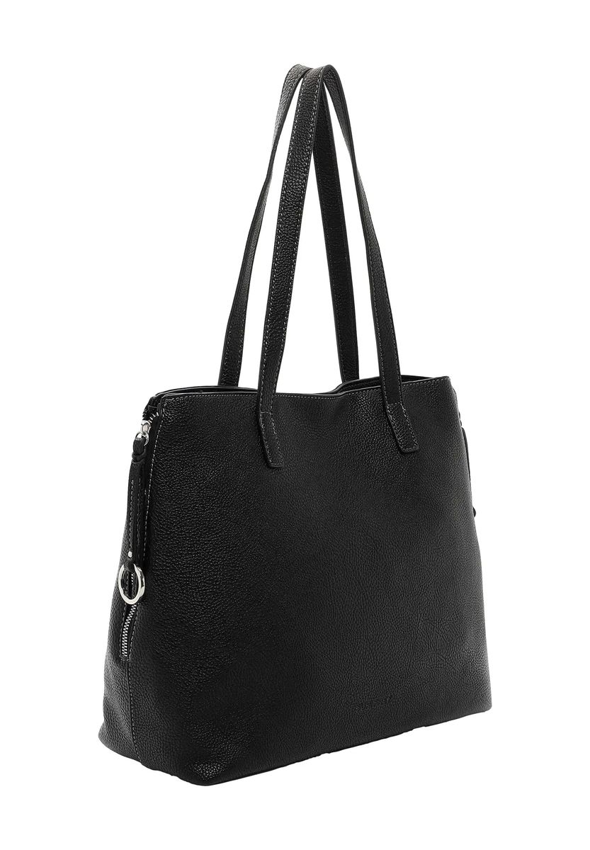 SURI FREY Shopper, Reißverschluss, Kunstleder, für Damen, schwarz