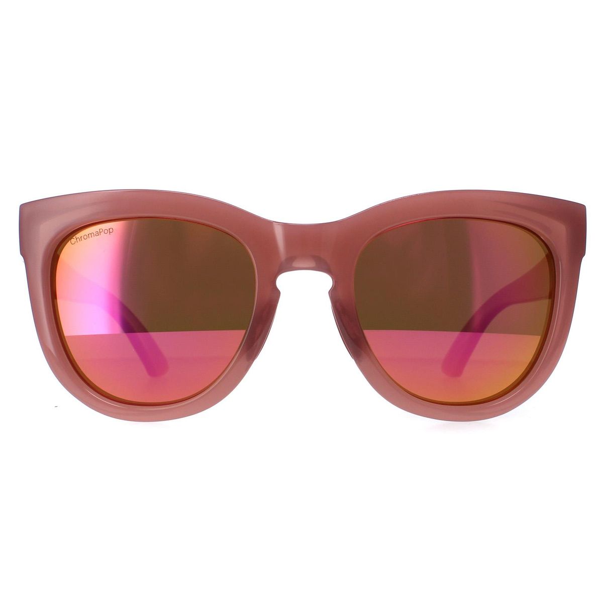 Cat-Eye-Sonnenbrille für Damen Roségold-Spiegel