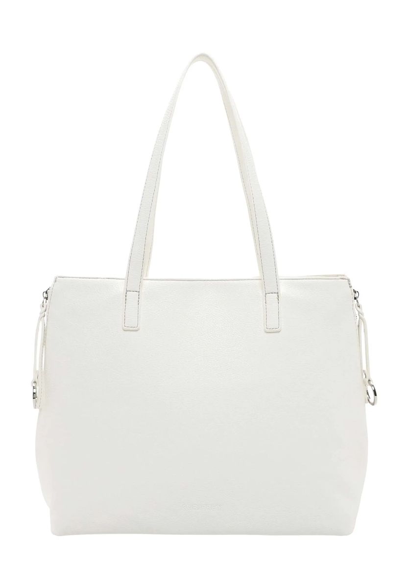 SURI FREY Shopper, Reißverschluss, Kunstleder, für Damen, weiß