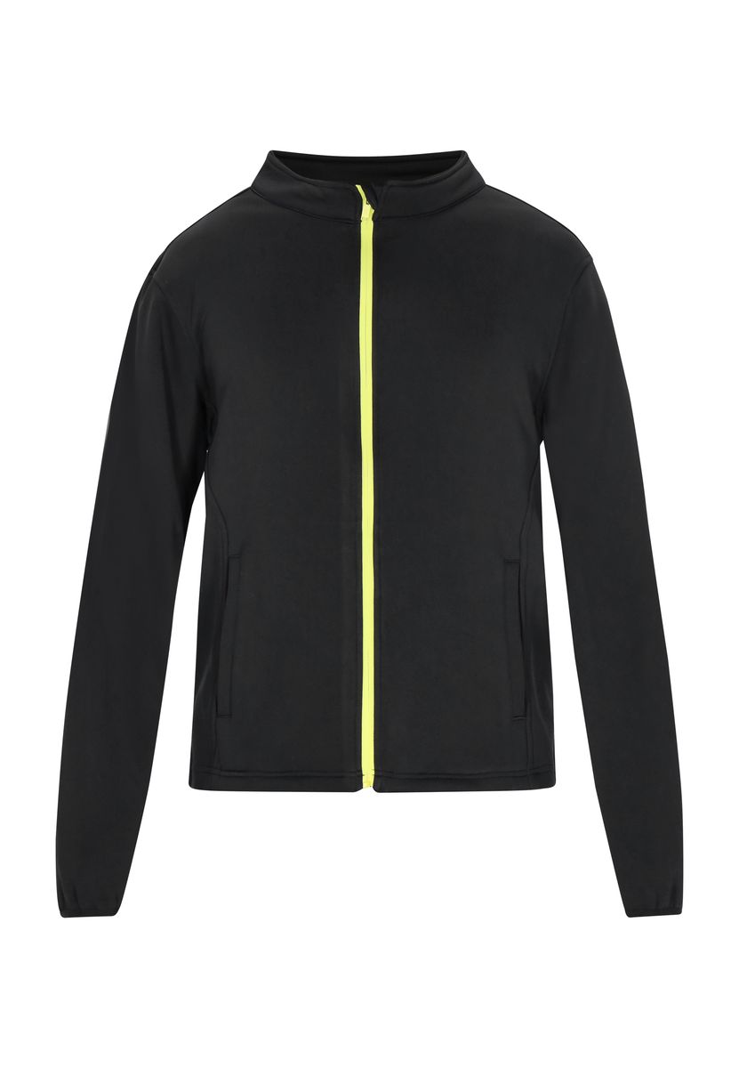 Schwarze Herren Sportjacke mit Reißverschluss