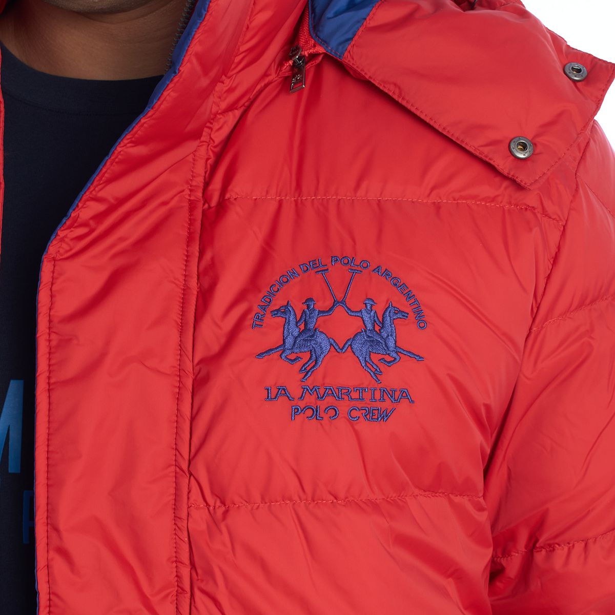 Wattierte Daunenjacke mit Kapuze