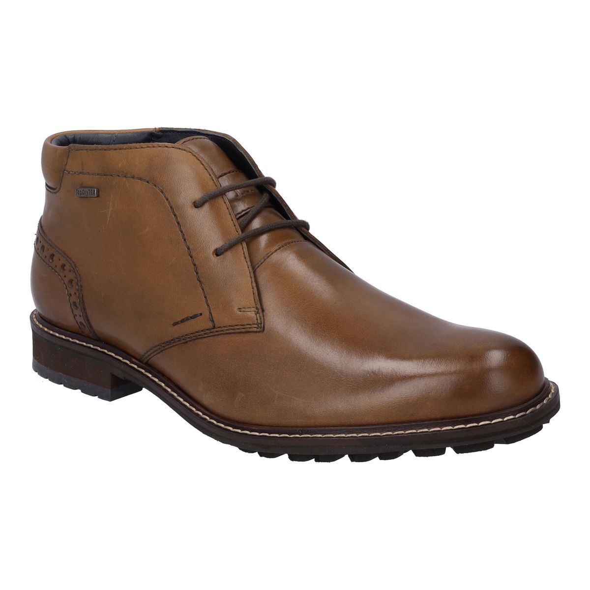 Leder Chukka Schnürstiefeletten