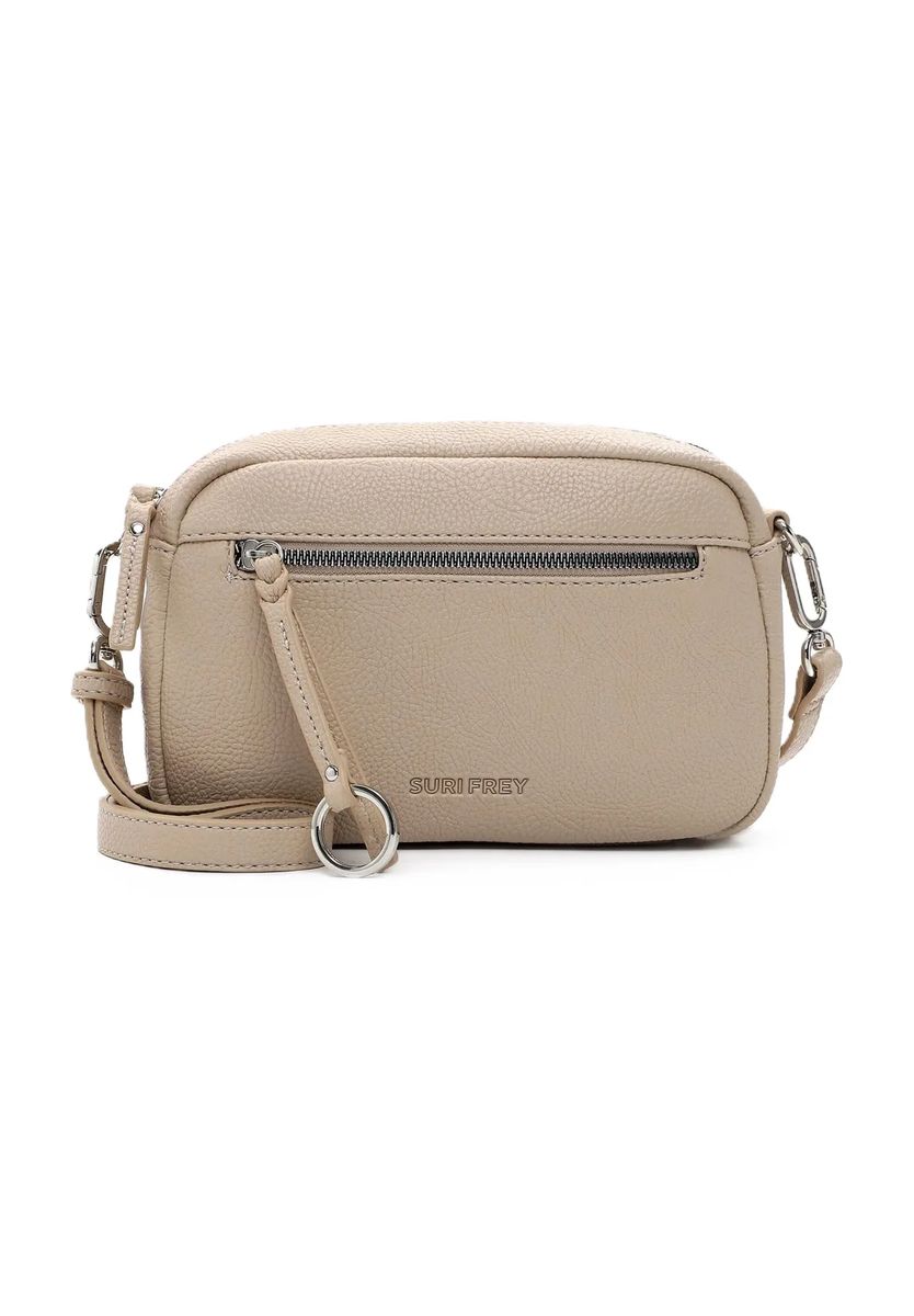 SURI FREY Schultertasche, Reißverschluss, Kunstleder, für Damen, beige