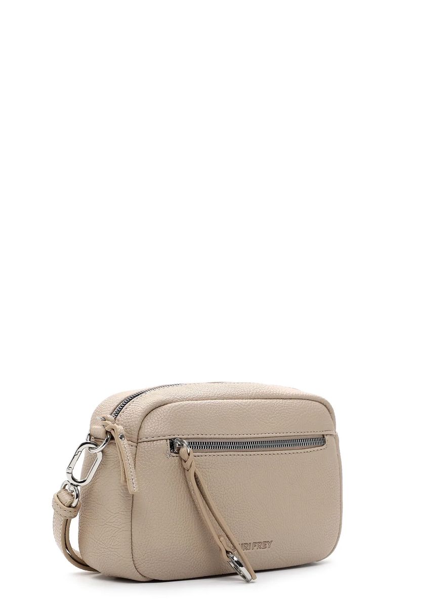 SURI FREY Schultertasche, Reißverschluss, Kunstleder, für Damen, beige