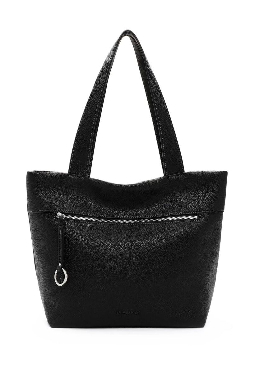 SURI FREY Shopper, Kunstleder, Reißverschluss, für Damen, schwarz