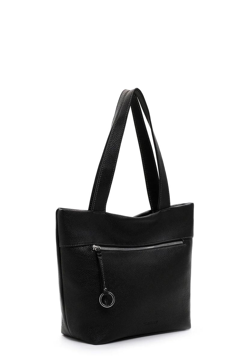SURI FREY Shopper, Kunstleder, Reißverschluss, für Damen, schwarz