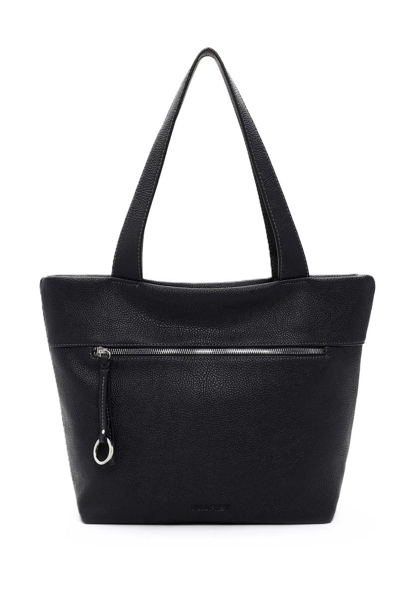 SURI FREY Shopper, Kunstleder, Reißverschluss, für Damen, blau