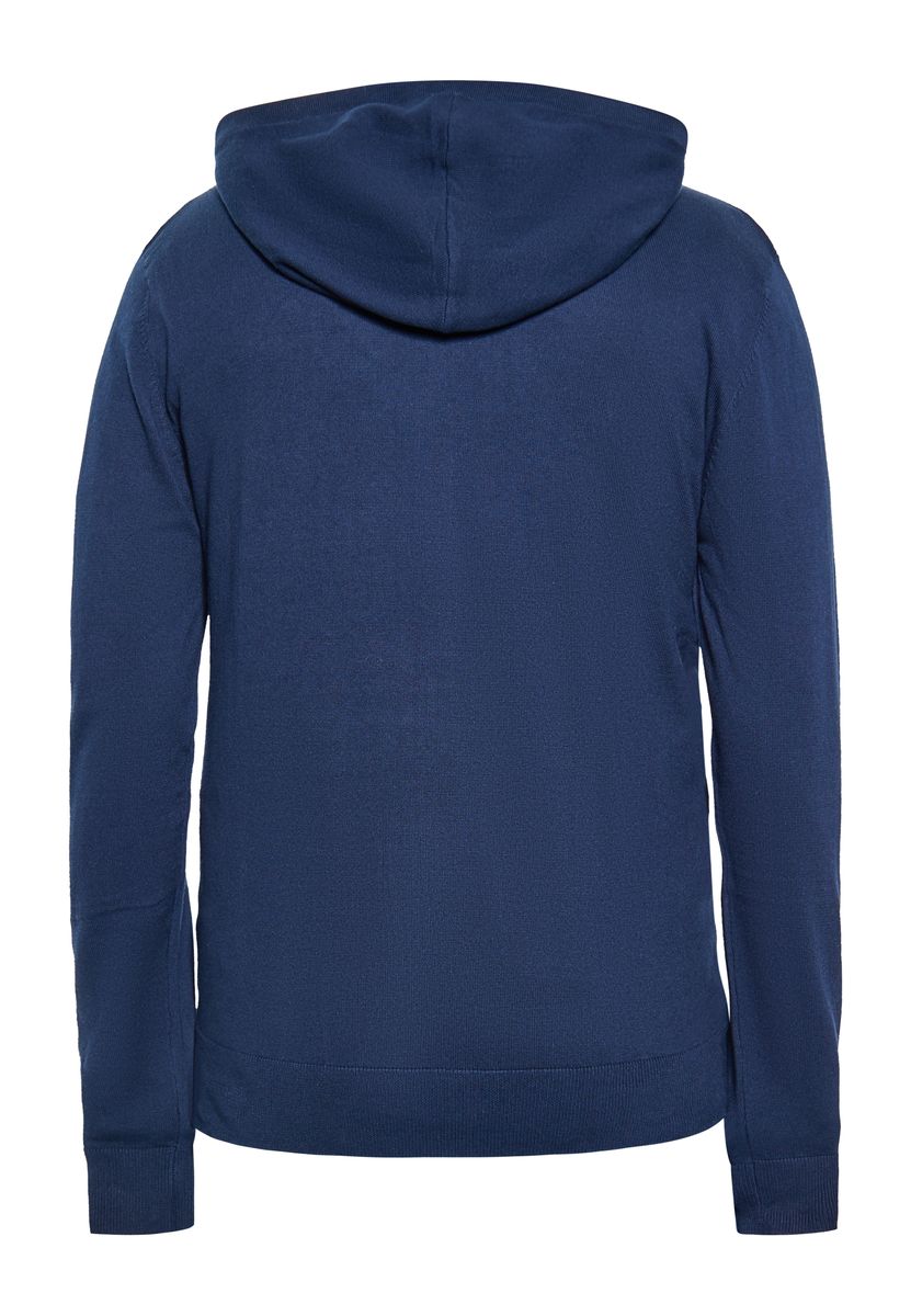 Strickjacke mit Kapuze und Reißverschluss