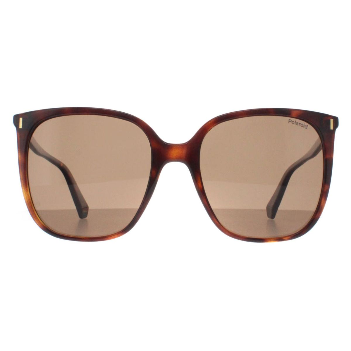 Polarisierte Sonnenbrille mit quadratischem Havanna-Rahmen