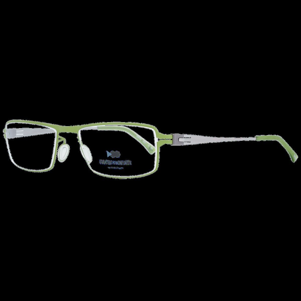 Grüne rechteckige Vollrandbrille