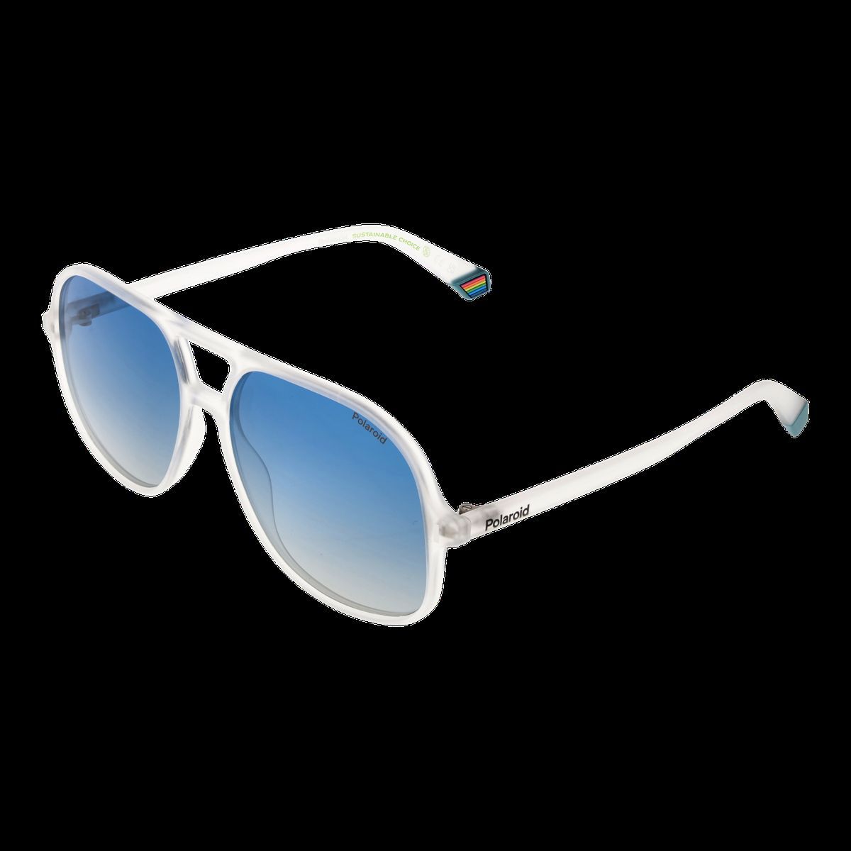 Aviator Sonnenbrille mit polarisierter blauer Linse