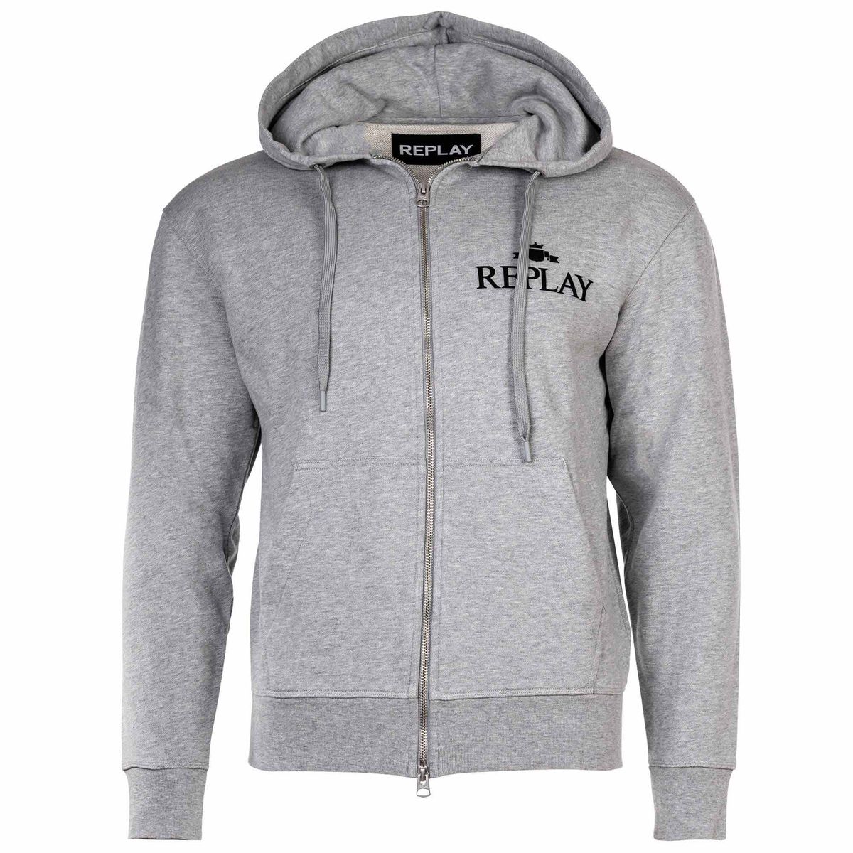 Replay Logo Kapuzenjacke mit Reißverschluss