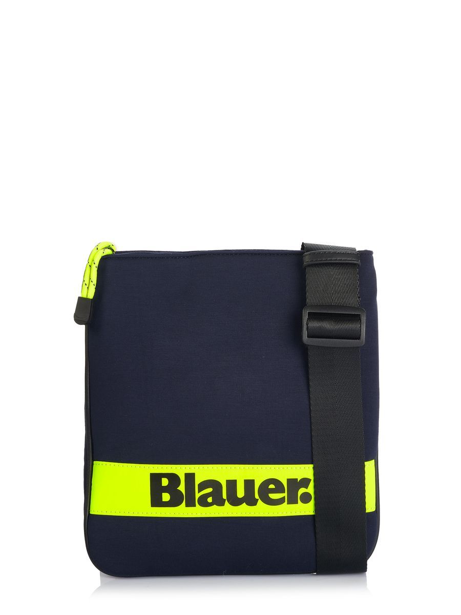 Unisex Umhängetasche mit Logostreifen