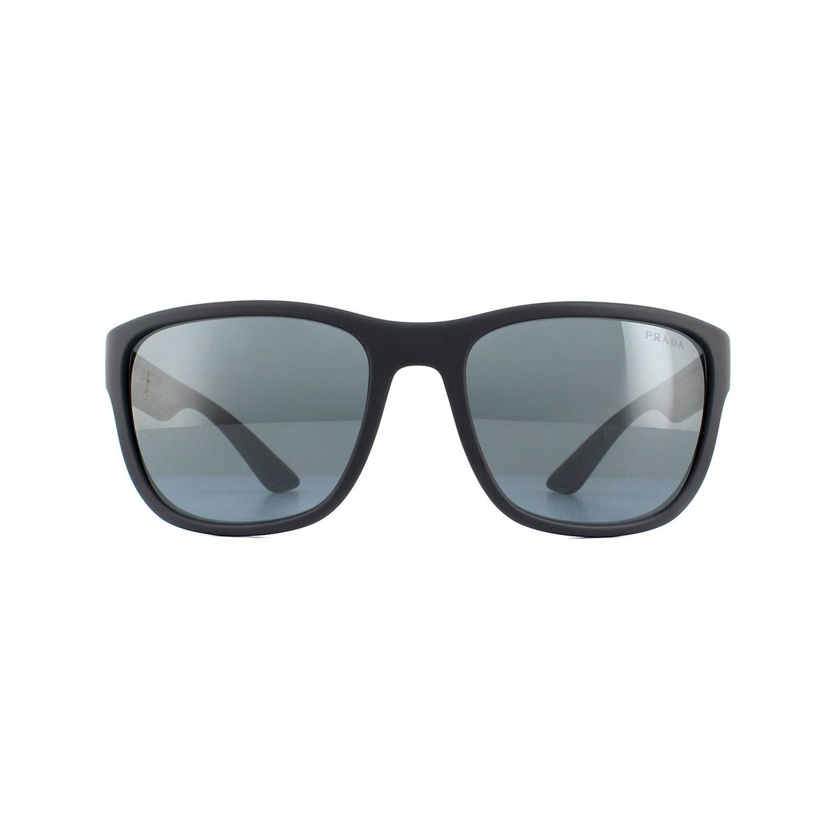 Matte Rechteckige Sonnenbrille mit verspiegelten Gläsern